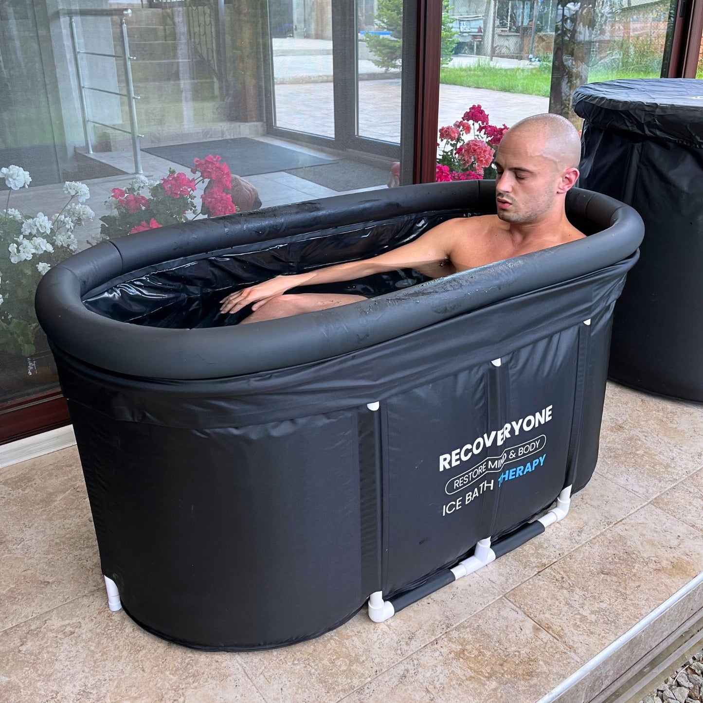 RECOVERYONE - Saună profesională pentru acasă + Cadă cu Gheață Profesională MAX (50% Reducere pentru Cadă cu Gheață)